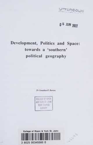 Tapa de Development, politics and space