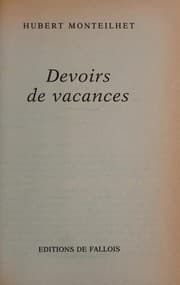 Tapa de Devoirs de vacances