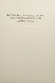 Tapa de Dictionary of cardiac pacing, electrophysiology, and arrhythmias