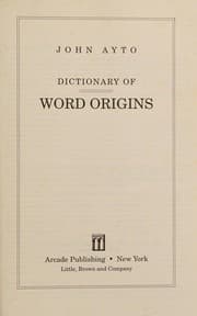 Tapa de Dictionary of World Origins