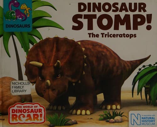 Tapa de Dinosaur Stomp! the Triceratops