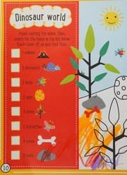 Tapa de Puffy Stickers Dino World