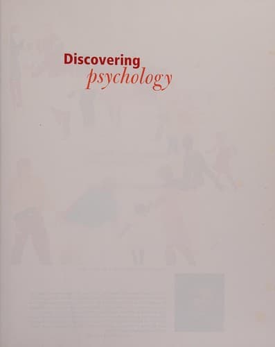 Tapa de Discovering Psychology