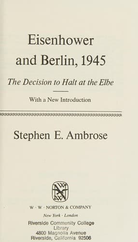 Tapa de Eisenhower and Berlin, 1945