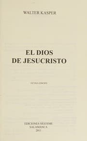 Tapa de El Dios de Jesucristo