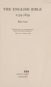 Tapa de The English Bible, 1534-1859