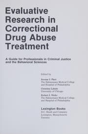 Tapa de Evaluative research in correctional drug abuse treatment