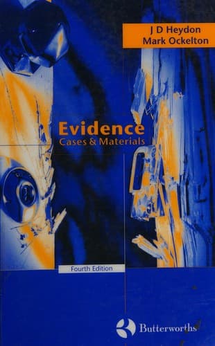 Tapa de Evidence
