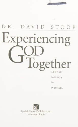 Tapa de Experiencing God together