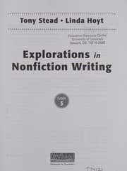 Tapa de Explorations in nonfiction writing