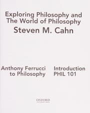Tapa de Exploring Philosophy 6th Edition