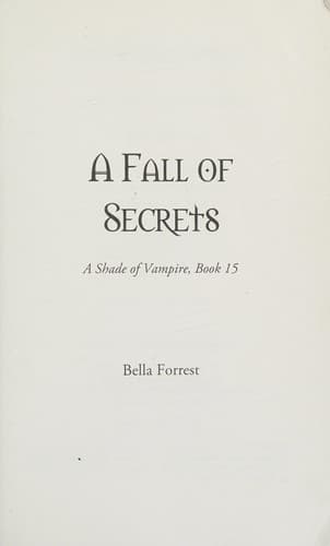 Tapa de A Fall of Secrets