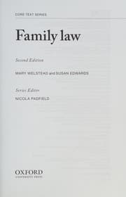 Tapa de Family law