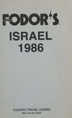 Tapa de FD ISRAEL 1986