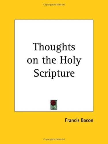 Tapa de Thoughts on the Holy Scripture
