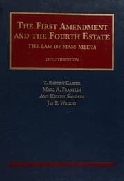 Tapa de First Amendment and the Fourth Estate