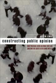 Tapa de Constructing Public Opinion