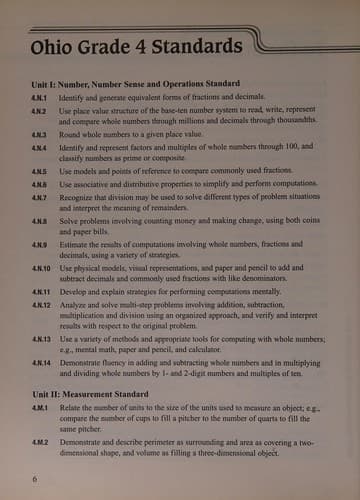 Tapa de Focus on the Ohio Standards Mathematics Level D