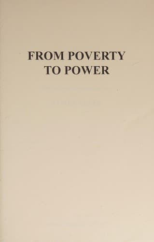 Tapa de From Poverty to Power
