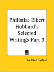 Tapa de Philistia (Elbert Hubbard's Selected Writings, Part 9)