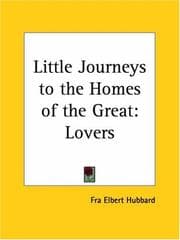Tapa de Lovers (Little Journeys to the Homes of the Great, Vol. 13)