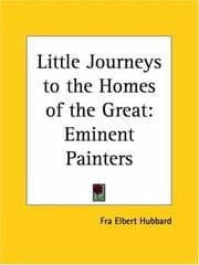 Tapa de Eminent Painters (Little Journeys to the Homes of the Great, Vol. 4)