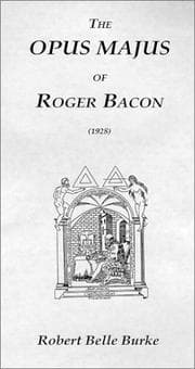 Tapa de Opus Majus of Roger Bacon (1928)