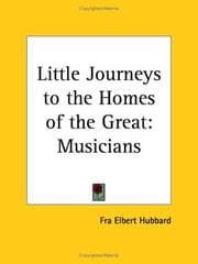 Tapa de Musicians (Little Journeys to the Homes of the Great, Vol. 14)