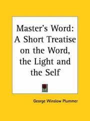 Tapa de Master's Word
