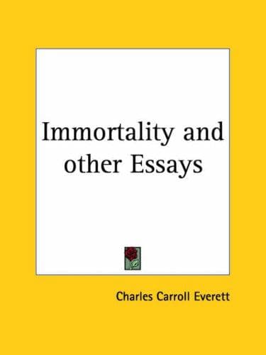 Tapa de Immortality and other Essays