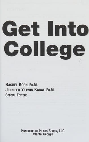 Tapa de Get into college