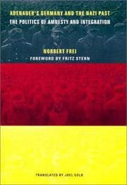 Tapa de Adenauer's Germany and the Nazi Past