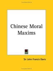 Tapa de Chinese moral maxims