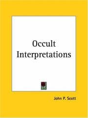 Tapa de Occult Interpretations
