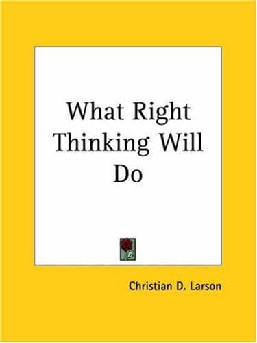 Tapa de What Right Thinking Will Do