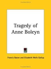 Tapa de Tragedy of Anne Boleyn