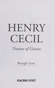 Tapa de Henry Cecil
