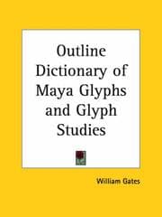 Tapa de Outline Dictionary of Maya Glyphs and Glyph Studies