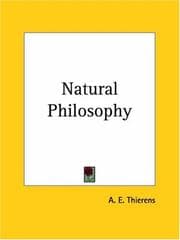 Tapa de Natural Philosophy