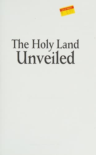 Tapa de The Holy Land Unveiled