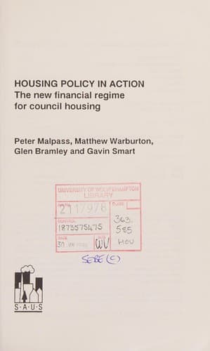 Tapa de Housing policy in action