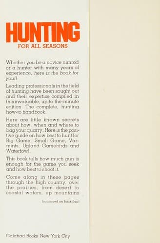 Tapa de Hunting for all seasons