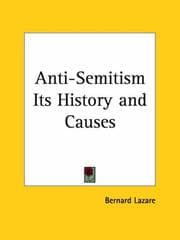 Tapa de L'Antisémitisme, son histoire et ses causes
