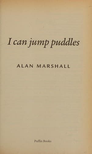 Tapa de I Can Jump Puddles