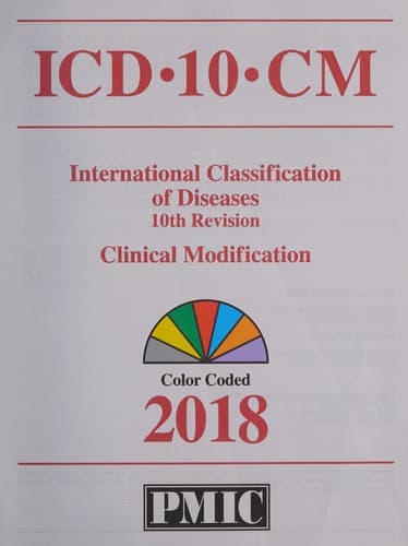 Tapa de ICD-10-CM 2018