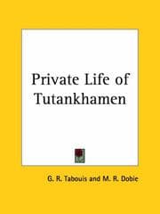Tapa de The private life of Tutankhamen