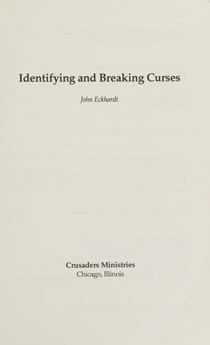 Tapa de Identifying and Breaking Curses