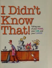 Tapa de I Didn't Know That!