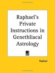 Tapa de Raphael's Private Instructions in Genethliacal Astrology