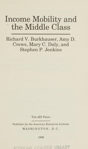 Tapa de Income mobility and the middle class